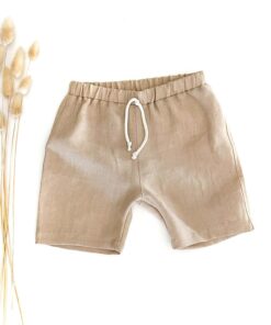 Leinen Bermuda Kinder Shorts - kurze knielange Hose